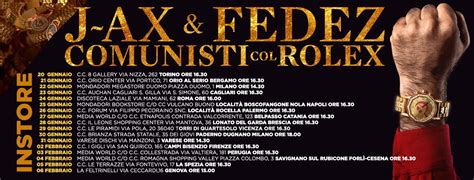 comunisti con il rolex jax e fedez brani download ita|Comunisti col Rolex Multiplatinum Edition by J.